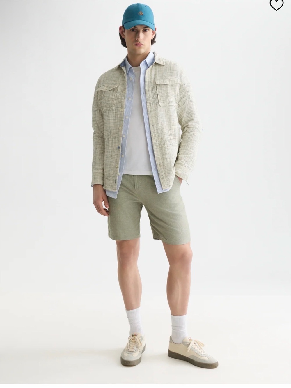 Scotch & Soda Sage Green Athletic Shorts